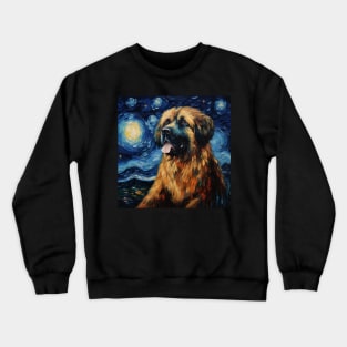 Leonberger Starry Night Crewneck Sweatshirt